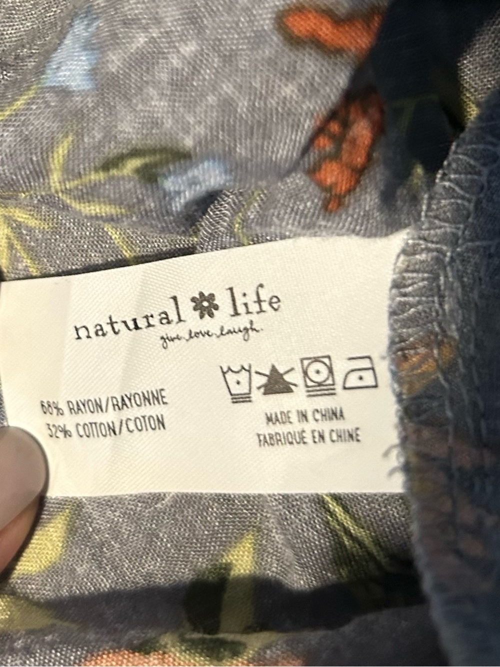 NATURAL LIFE Blue Floral Collared Button-Front Midi Dress - Picture 12 of 12